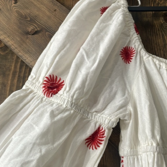 FREE PEOPLE Floral Embroidery Sun Midi Dress - Picture 10 of 11